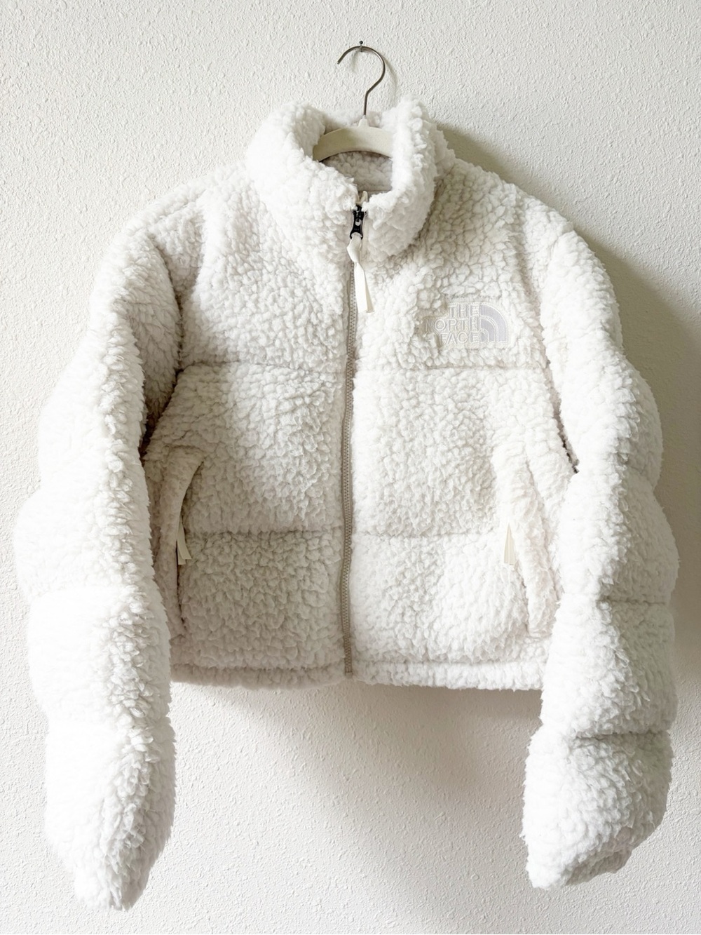 The North Face Women’s High Pile Nuptse Jacket White Size Medium Down Puffer